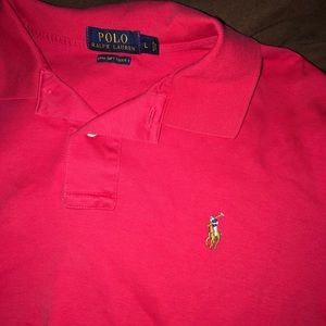 Red Collard Shirt by Polo Ralph Lauren